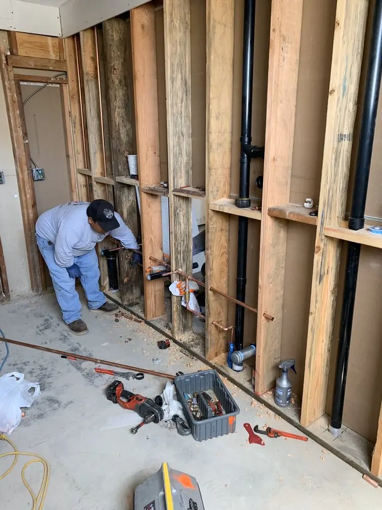 Commercial rough-in plumbing for Water Heater Replacement in Winston-Salem